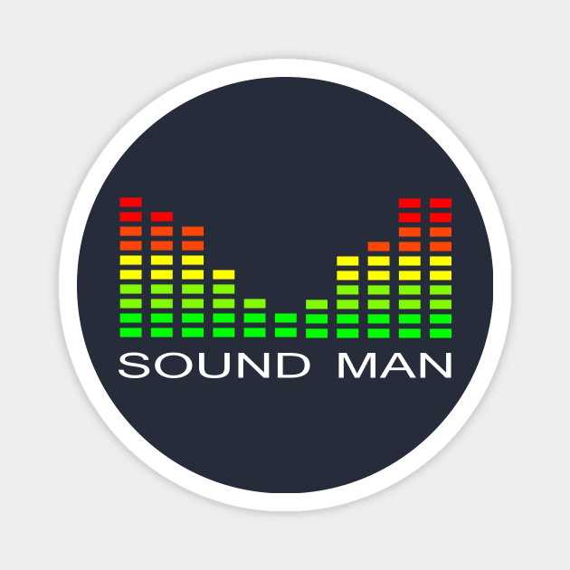 sound man audio engineer technician Magnet by PrisDesign99